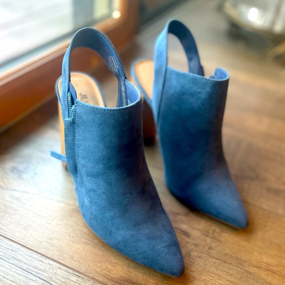 Just Fab Blue Booties